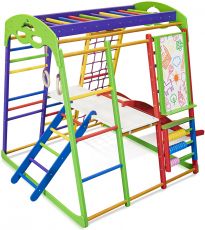 Дитячий спортивний куточок SportBaby Юнга Plus 3, Бук, від 12 місяців до 60 кг